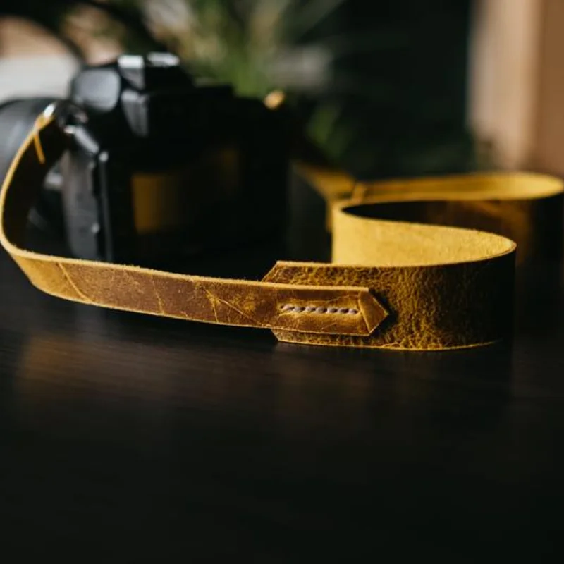 Factory Customized Leather Camera Neck Strap Luxury Vintage Camera Belt Straps