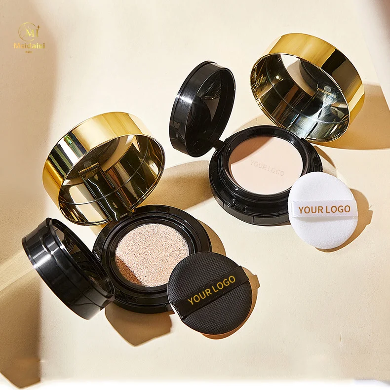 Private Label High Quality Waterproof Pressed Powder Air Cushion Bb/Cc Cream 2in1 Sunscreen Cushion Liquid Foundation
