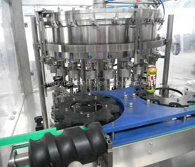 Машина для розлива газированных безалкогольных напитков банок домашних