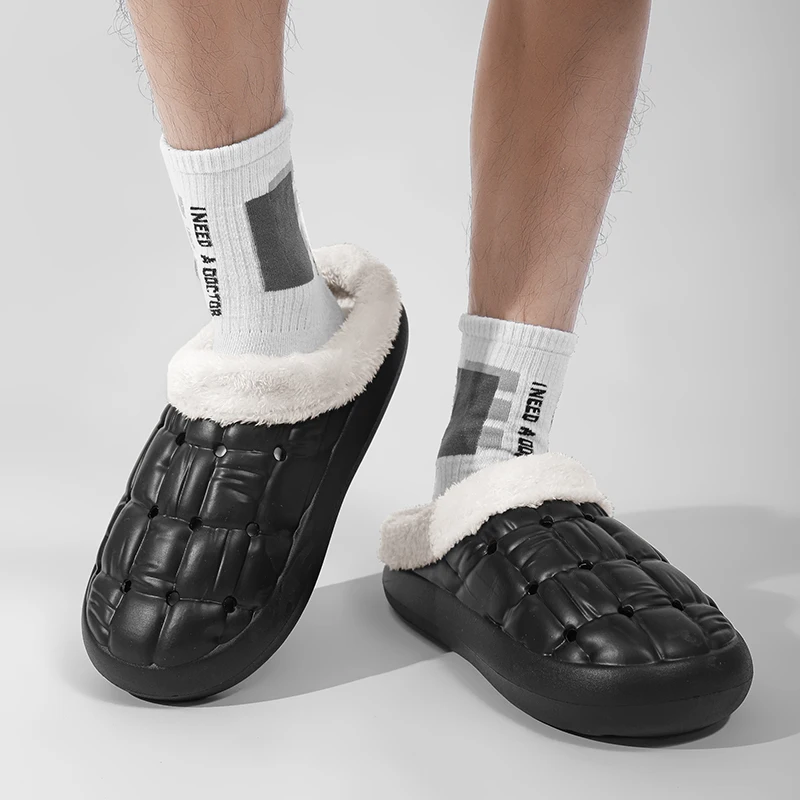 2023 New Cotton Slippers Indoor and Outdoor Lazy Shoes Fashion Versatile Couples Thickened Cotton Slippers