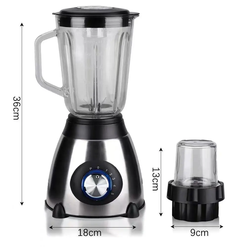 Stainless steel glass grinder multifunction home kitchen appliances electric fruit smoothie food juicers mixer blenders