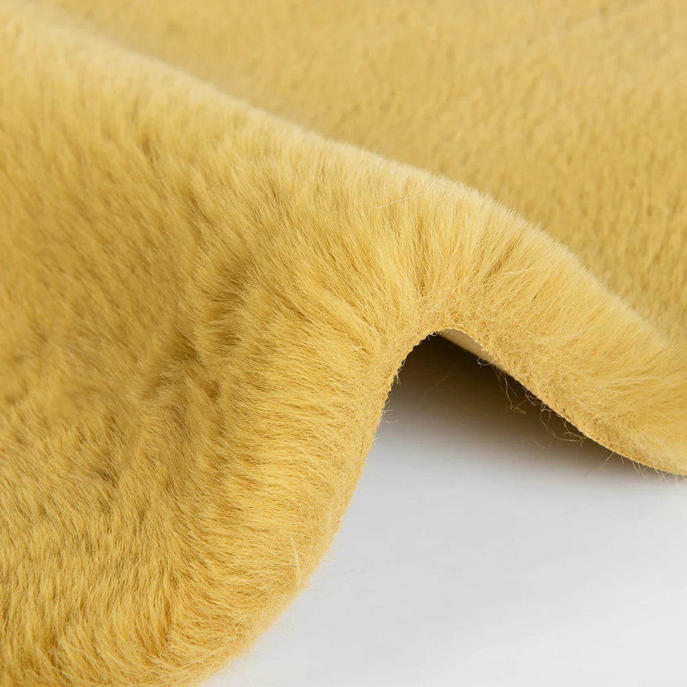 100% Inspection High Quality Faux Fur Factory wholesale 100% Polyester soft short faux fur fabric for coat