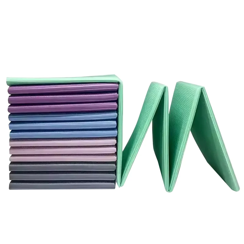 SANFAN Home Workout Non-Slip Surface Gymnastics Mat Waterproof  Eightfold TPE Folding Yoga Mat Thick for Exercise