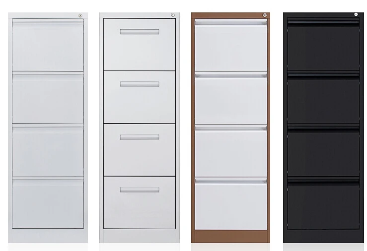 Office Steel Storage Vertical File Cabinet Metal 4 Drawer Filing Steel Cabinet