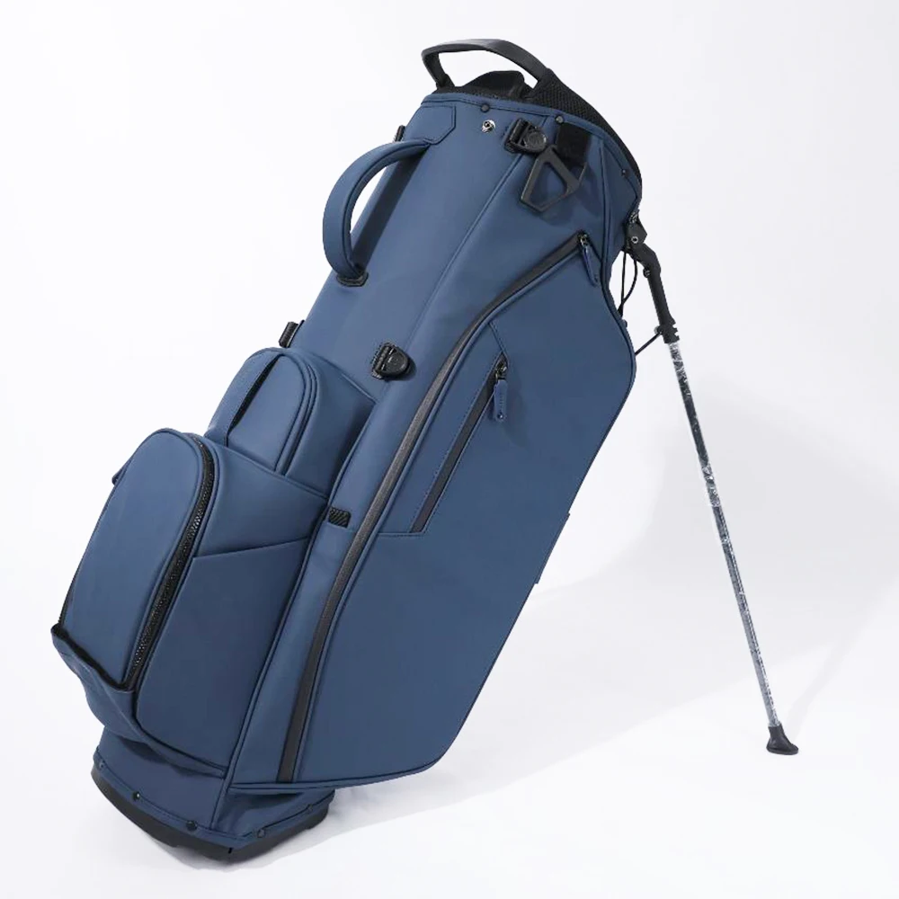 ASL GOLF OEM manufacturer tour custom logo blue golf bags pu leather waterproof polyester golf stand bag