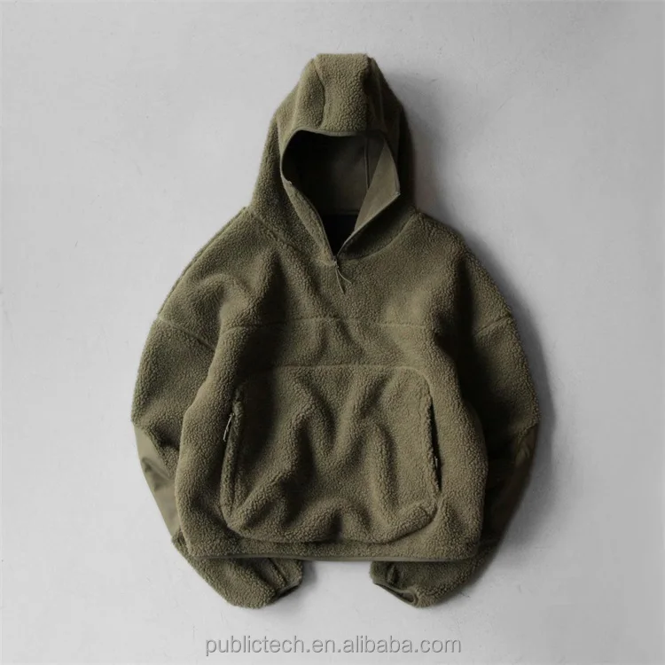 OEM High Quality Unisex Oversized Sherpa Mask Hoodies Jacket Custom Ninja Fleece Hoodie Men