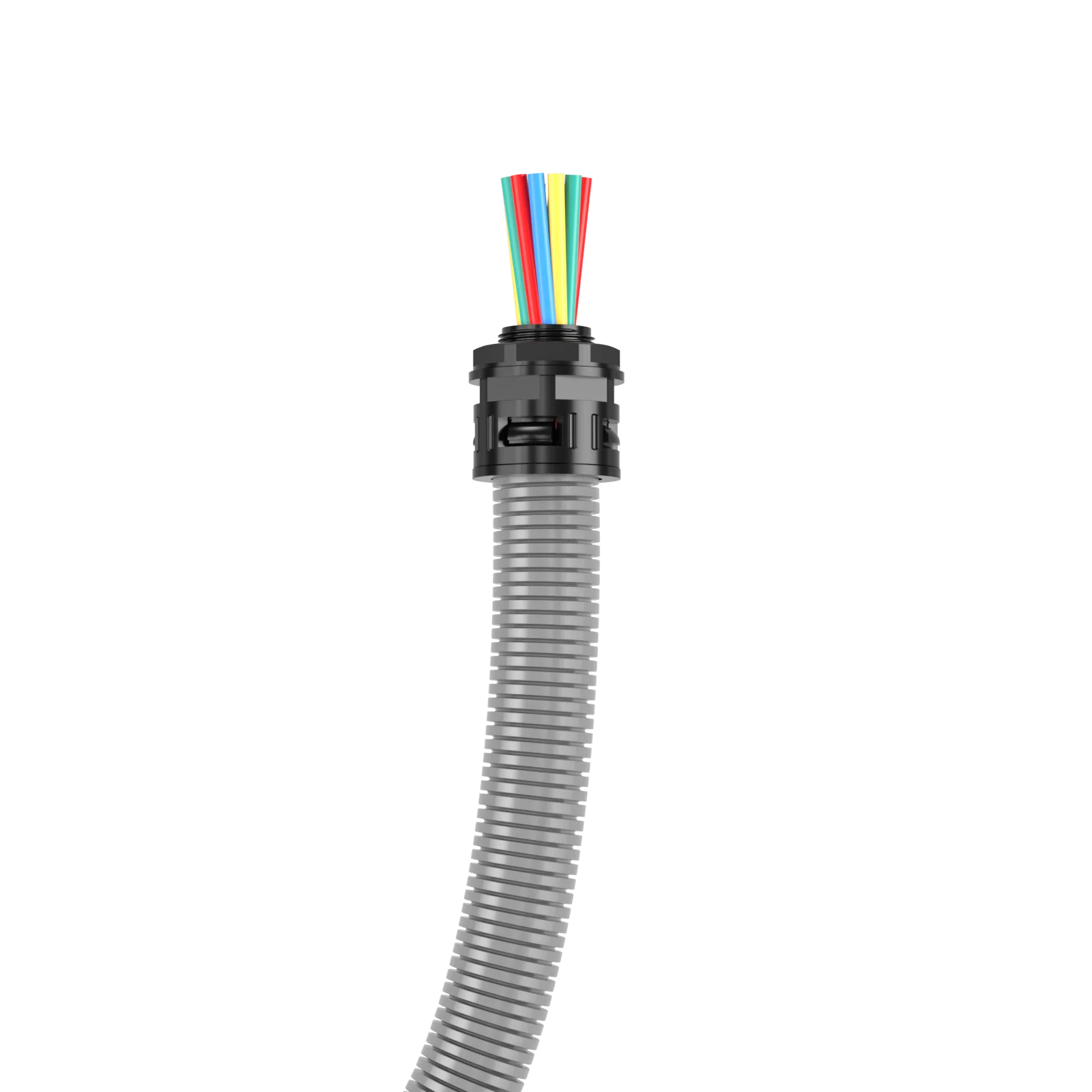 China PJ PA6 AD54.5 Plastic And Nylon liquid tight flexible conduit pipe Corrugated Tube