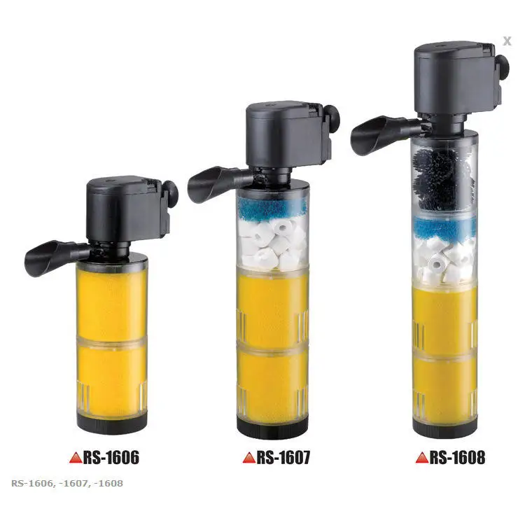 RS-1606 RS-1607 RS-1608 Aquarium fish tank built-in filter air pump to filter fish toilet collection