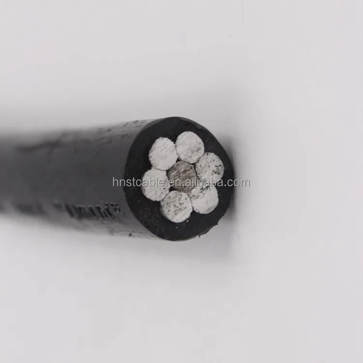 ACSR conductor PE insulation Poly ACSR #1/0 AWG tree wire cable specification for Philippines market