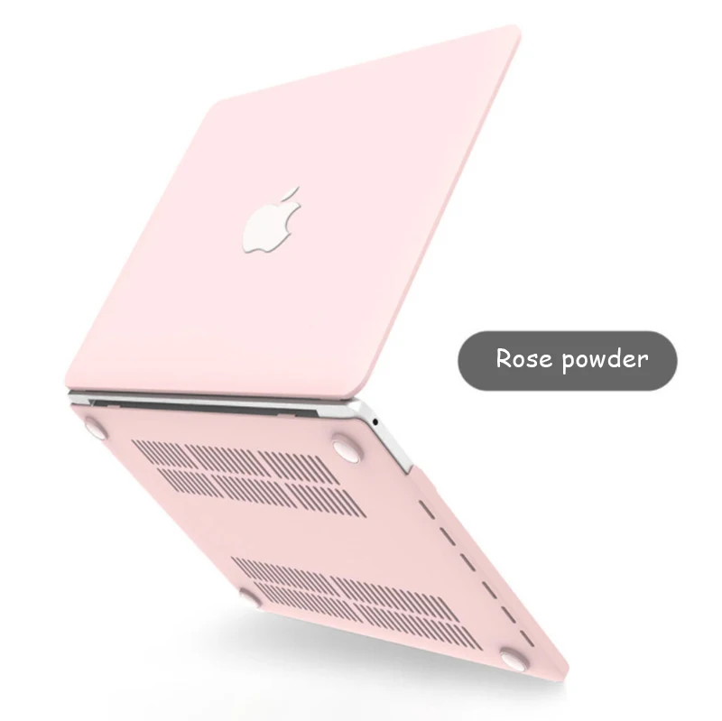 Тонкий матовый пластиковый жесткий цветной чехол для ноутбука Macbook Pro 13