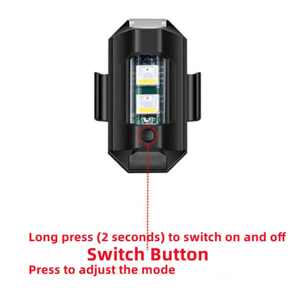 7 Colors USB Drone Mini Airplane Light Rechargeable Universal Car Auto LED Motorcycle Strobe Aircraft Warning Lights