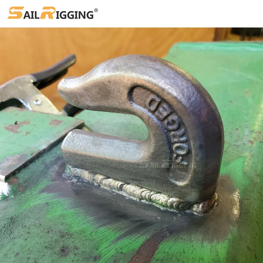 1/2 Weld On  9200lbs Flatbed Trailer Hook Weldable Clevis Grab Chain Hook Welded On 1/2 Bucket Hook
