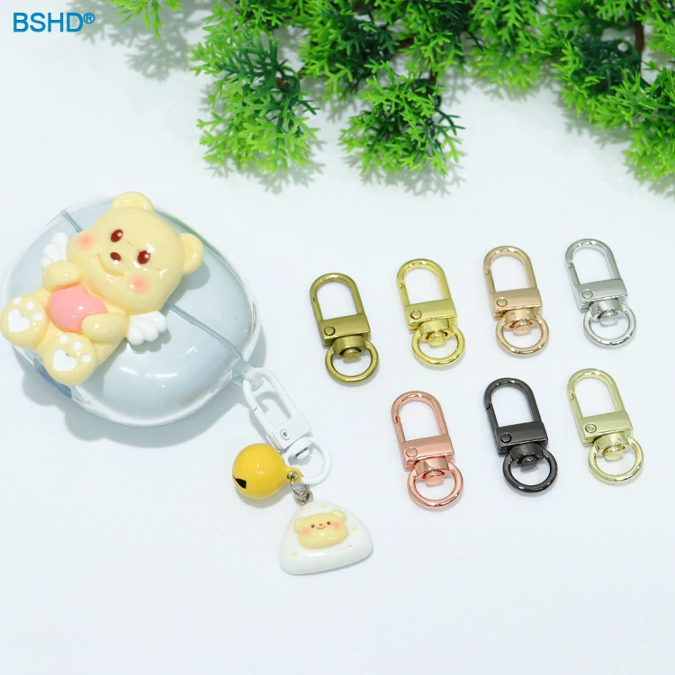 Fast Delivery Colorful Metal Lobster Claw Clasp Swivel Lanyard Trigger Snap Hook Strap With Key Ring Diy Accessories