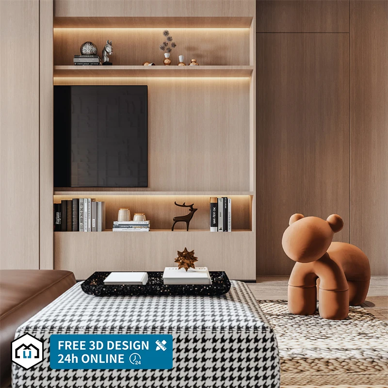 Foshan contemporary whole house customization bedroom living room interior design for house villa service