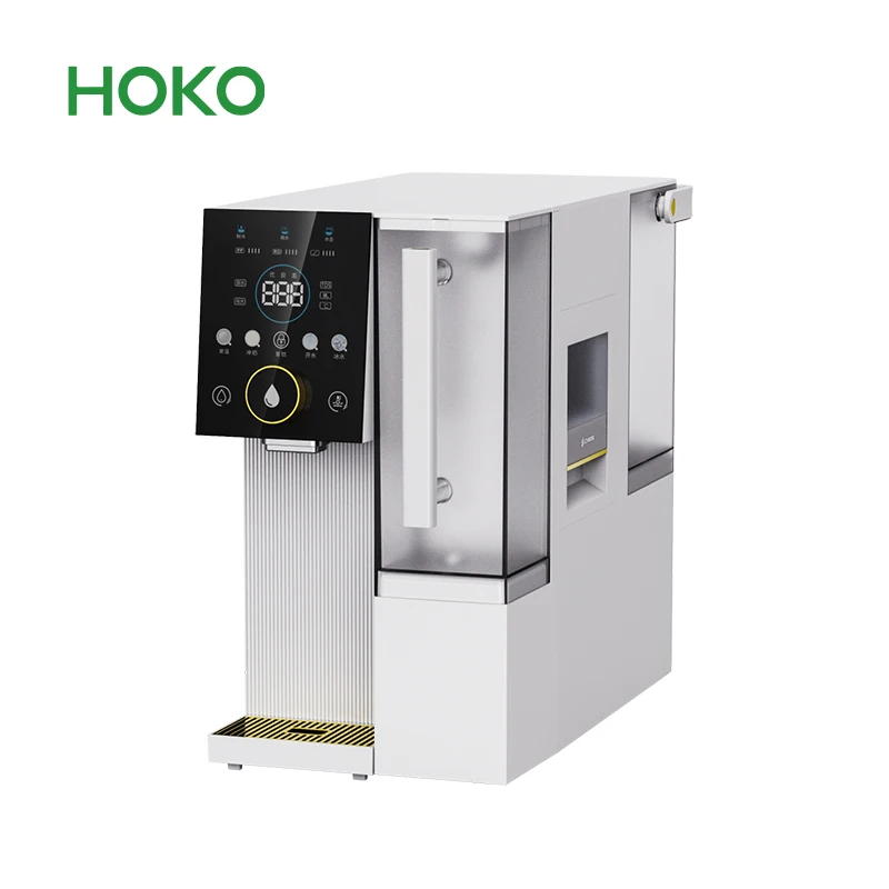 RO filtered tabletop water dispenser that can make ice and cold water