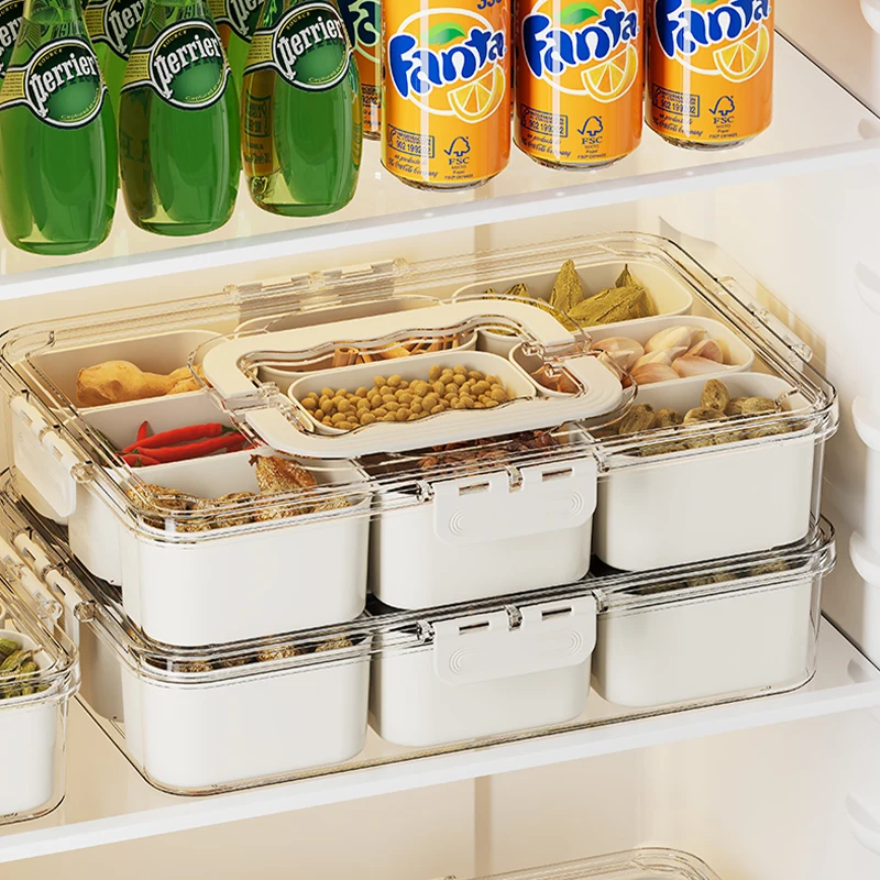 9 Grids Spice Jars Set Cheap and Fine Portable PET Seasoning Jar Set Plastic Food Container Spice Jar