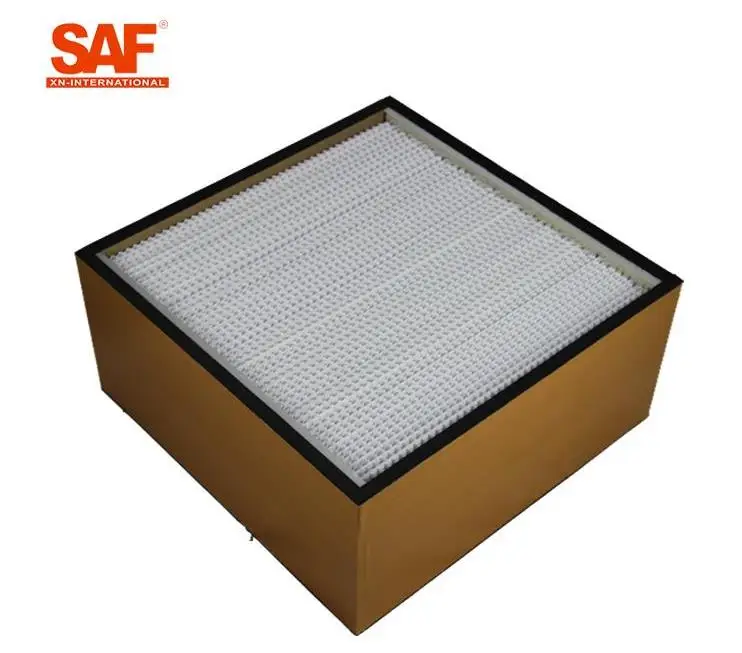 Customized Fiber Glass  Wooden  Frame Hepa Filter For HVAC Ventilation System
