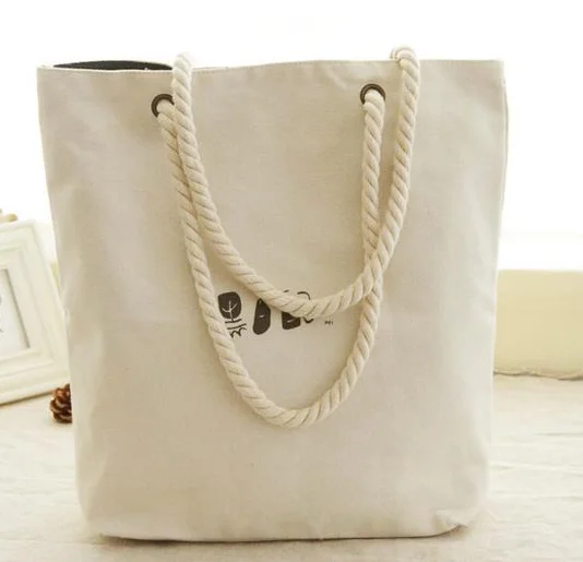 
Cotton Tote Canvas Bag with Pocket Custom Logo Printed Large Capacity Eco Friendly Natural Customized Bags 
