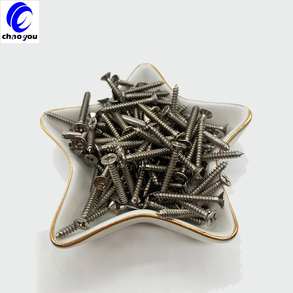 Stainless Steel Drywall Self Tapping Screws With Anti-Slip Ring Coarse Thread Drywall Plaster Screws for Glazed Tiles