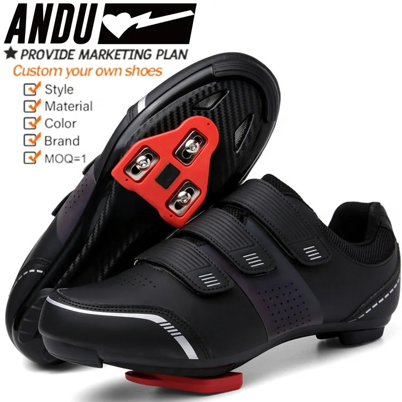 Size 36-47 Custom Cycling Shoes Cleat Self-Locking Mountain Bike Shoes Indoor Road Bicycle Cycling Shoes Men Women