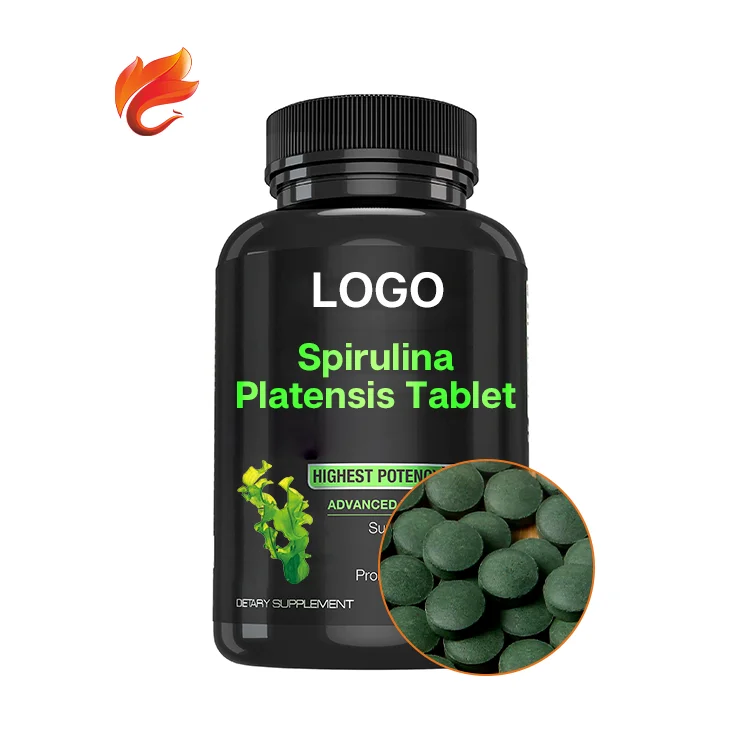 
Private label dietary organic supplement spirulina platensis tablet 