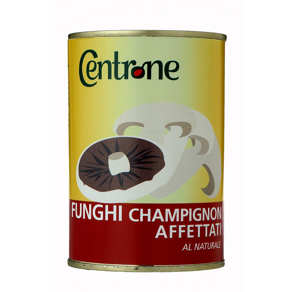 Centrone healthy products Best italian quality made sliced mushrooms in brine cenned food canned vegetables