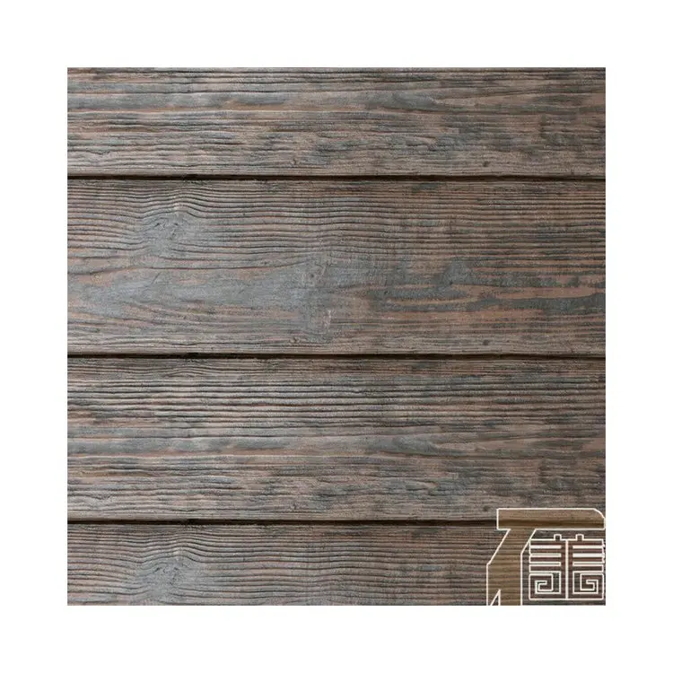 Villa Wood Grain Fiber Cement Board For Exterior Wall Siding