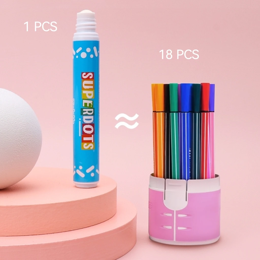 Pop Art Dots Painting Markers Superdots Washable Dot Markers Small Bingo Pen Kid Creative Graffiti Toys