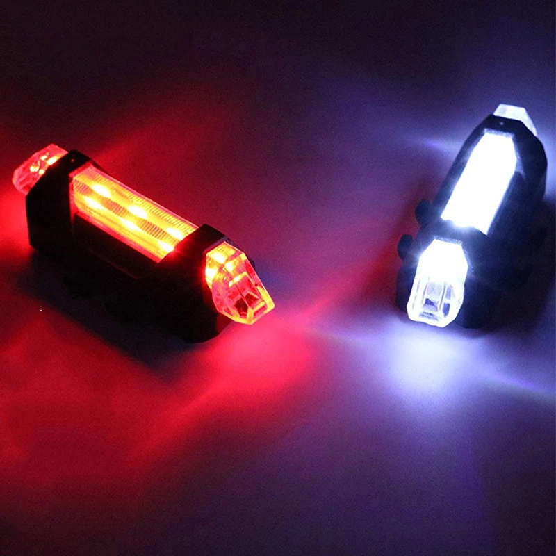 Портативный светодиодный задний фонарь для велоспорта с зарядкой от USB