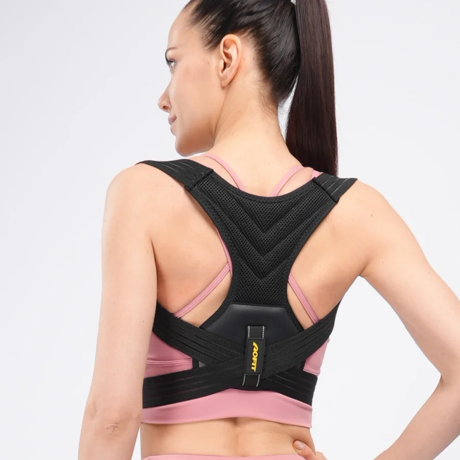 Wholesale Breathable Lightweight Upper Improve Posture Back Brace Premium Universal Orthopedic Shoulder Brace