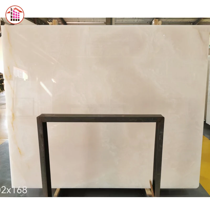 Good Price Translucent Afghanistan white Marble Onyx Stone natural white onyx  for background wall