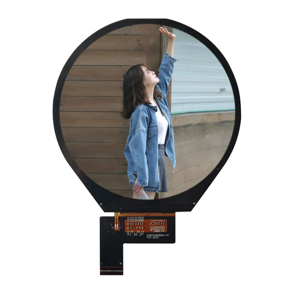 Hot selling product 3.4inch panel round 800 x 800 resolution tft lcd display