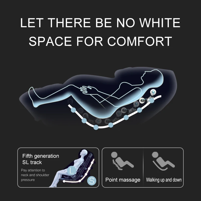 2021 New Design 4d Massage Chair Foot Spa Massage Seat Zero Gravity Massage Chair Sale Black Leather Auto Body Hands