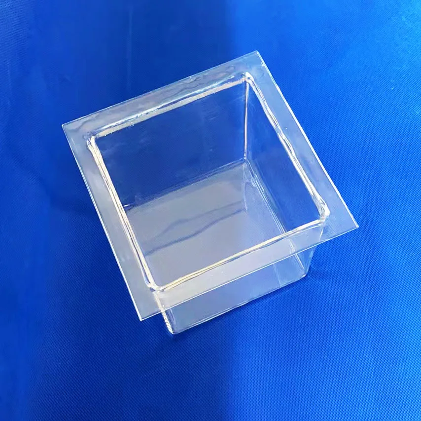 High temperature resistant custom laboratory glassware square quartz petri dishes