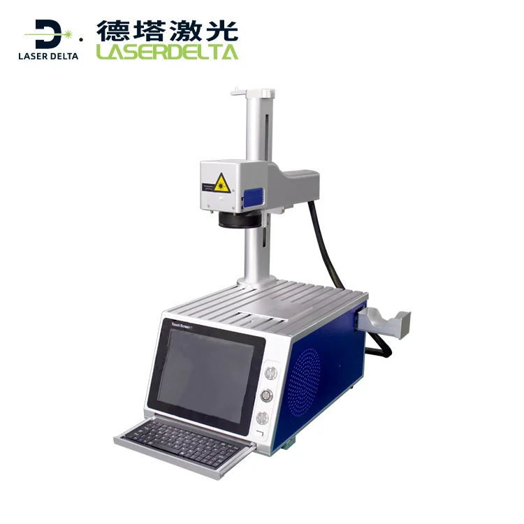 fiber laser marking machine stainless steel silver gold rings engraving pvc ID card laser marker 20w 30w 50w