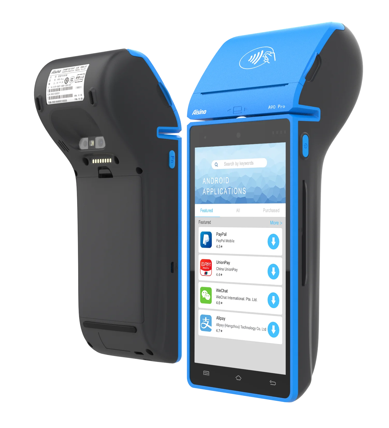 OEM Logo Android 10 Handheld Smart POS