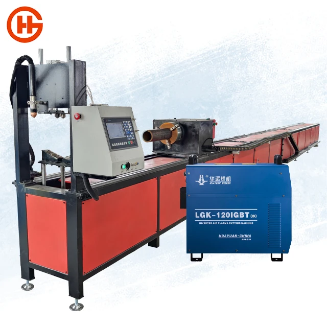 Полностью автоматическая подача стальной круглый профиль трубы CNC 8-осевой лучевой плазменной резки