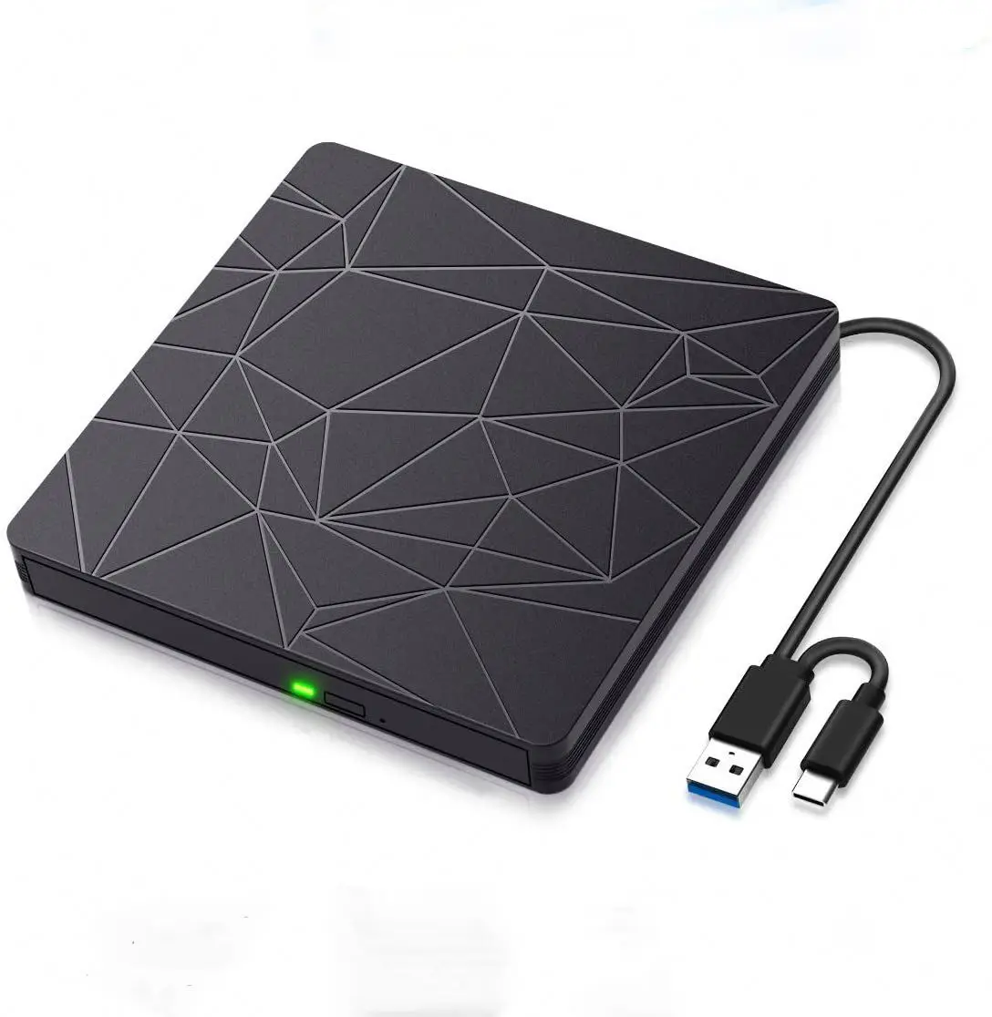 USB 3.0 &Type C DVD Drive CD Burner  Drive-free High-speed Read-write Recorder External DVD-RW Player Writer Reader
