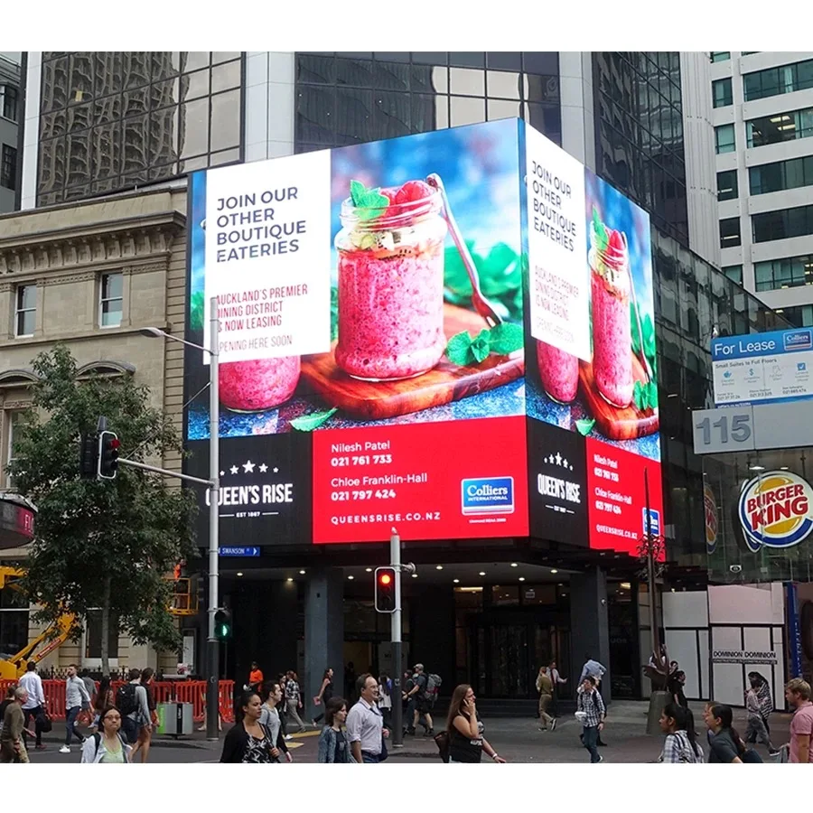 Outdoor large screen, new advertising media, business district, department store, clear image quality, colorful materials 3d