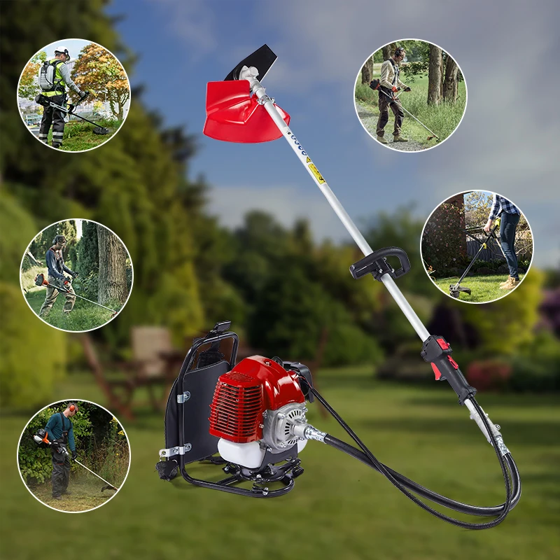Bison Professional Brush Cutter And Grass Trimmer 4-stroke 52cc Petrol Grass Cutting Machine