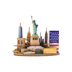 Custom Design for Famous City Tour Spot Assembled DIY Wood Pen Holders