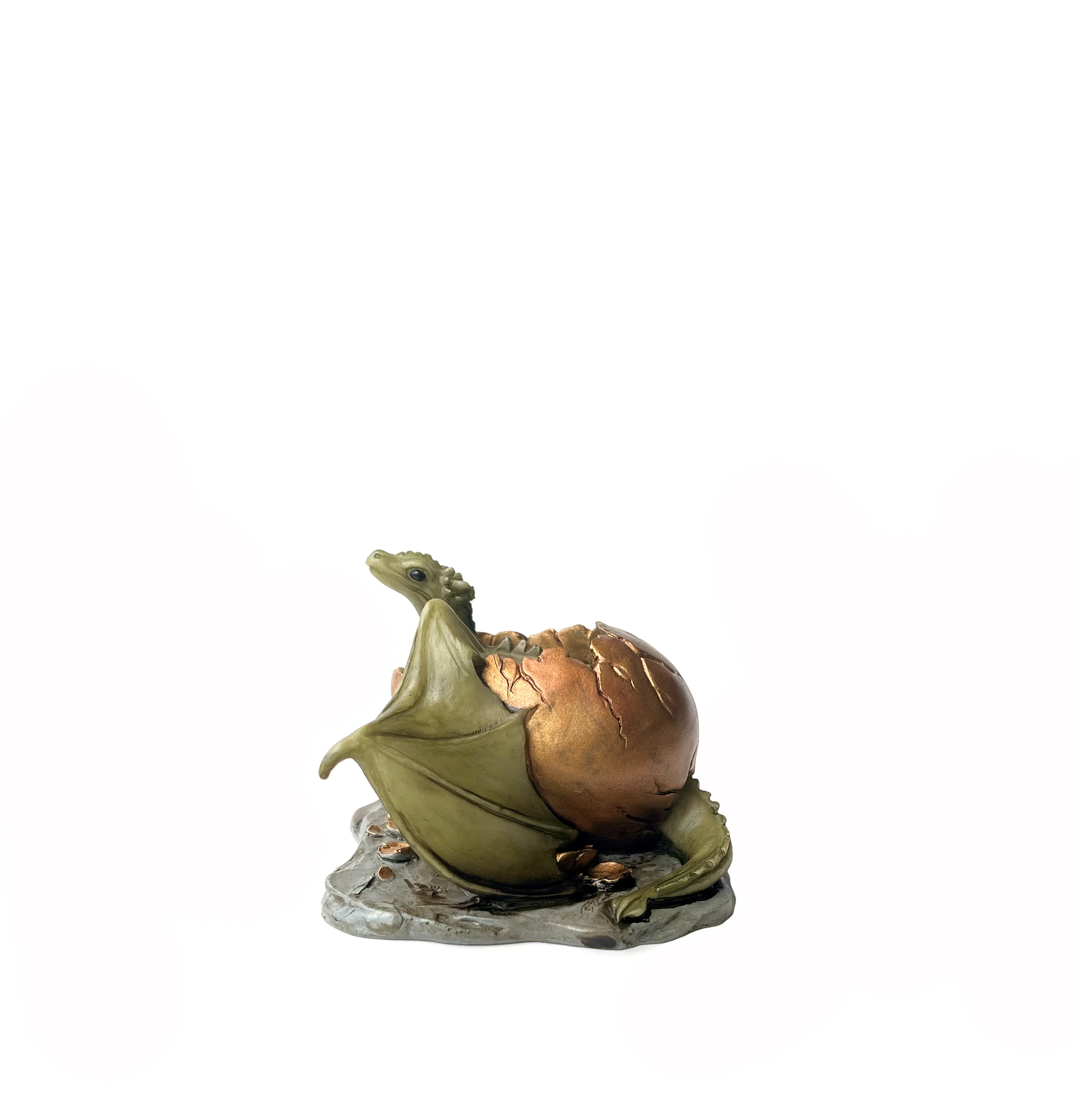 Resin Wizardry Dragon Baby and Egg Ornament Collection for Harry Fans Gift