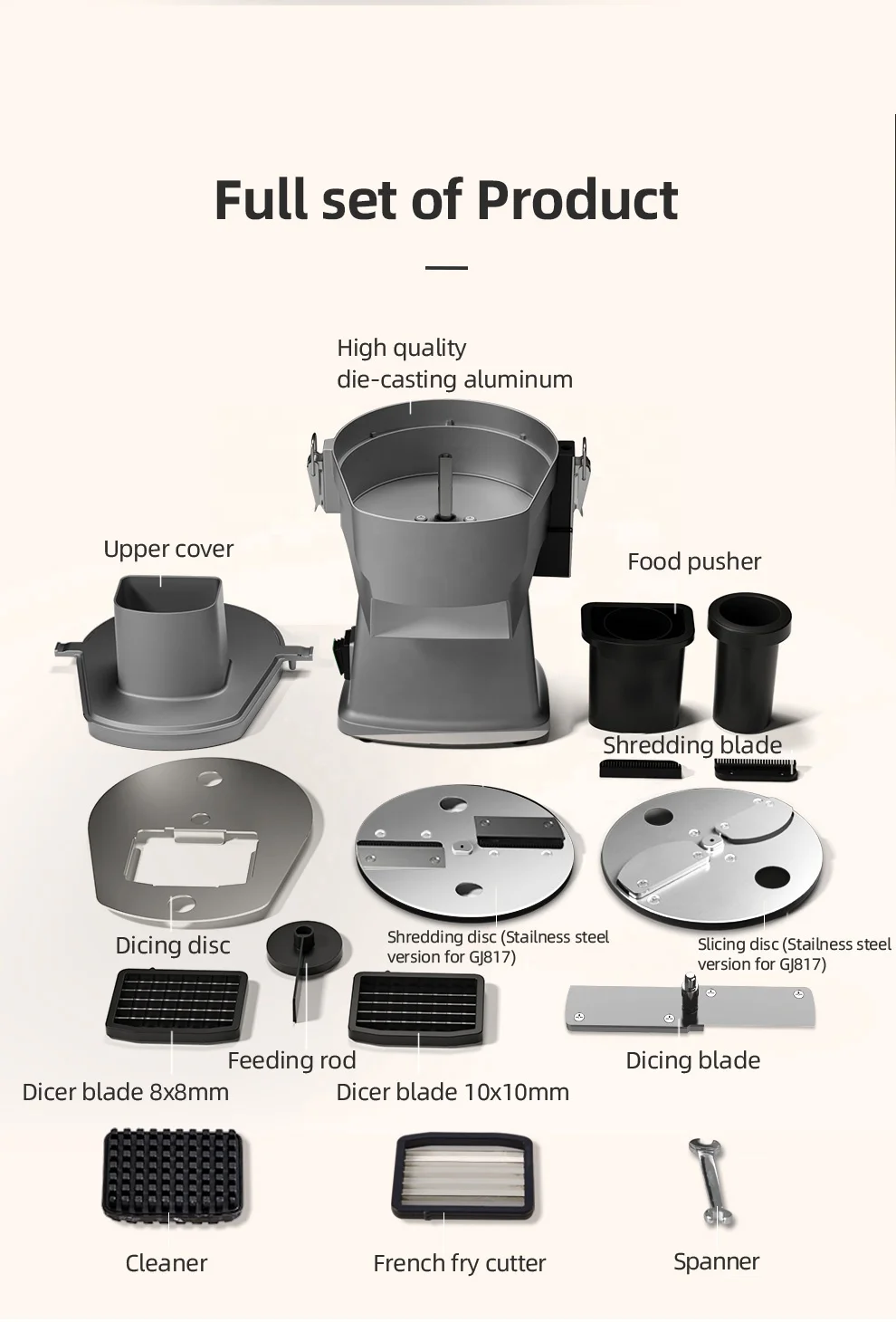 Multifunctional vegetable dicer potatoes carrots onions cutting home automatic electric vegetable grater machine