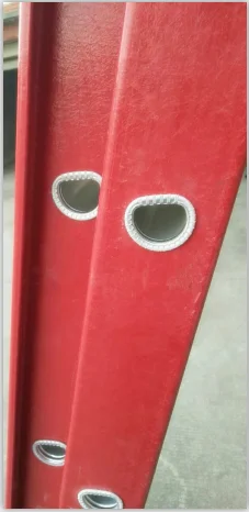 Multipurpose electricians foldable fiberglass ladder D-rung insulating fiberglass ladder