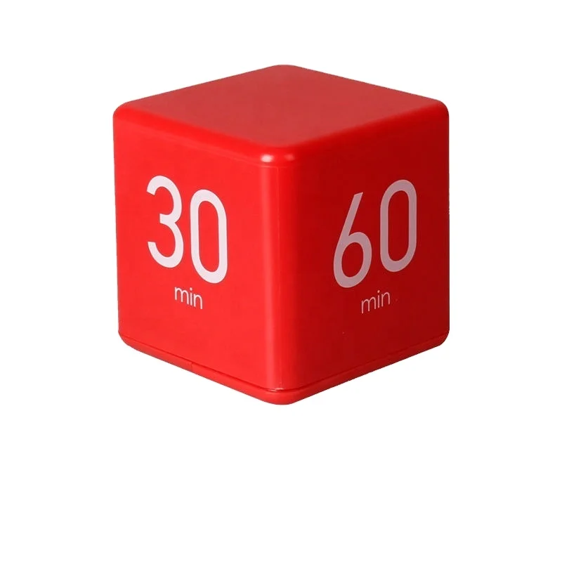 2022 Wholesale Custom Logo and Package New Type Cube Digital Timer for Kitchen Use Pomodoro Timer