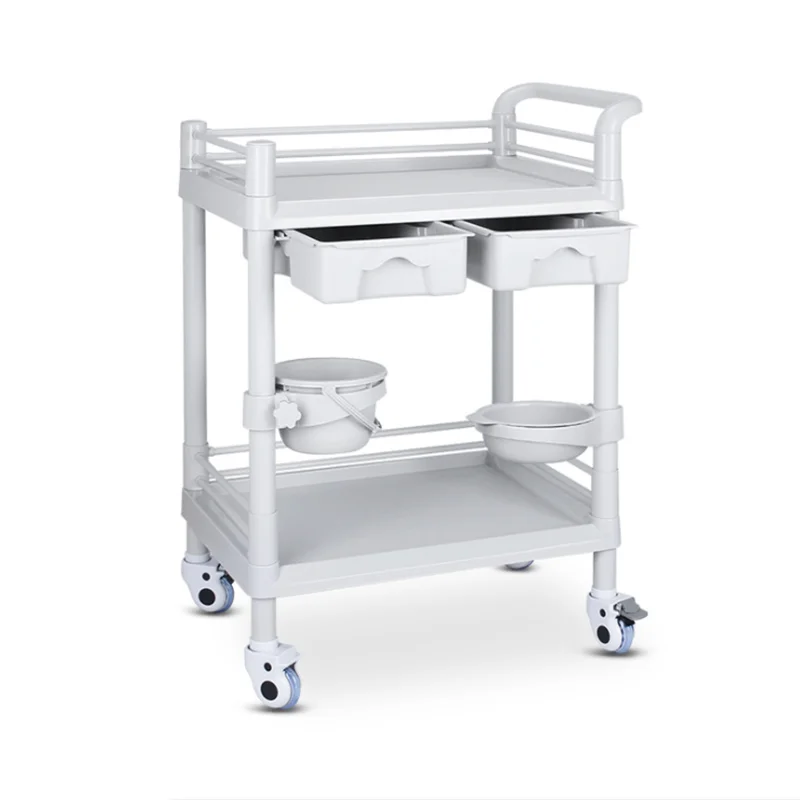ABS Medical Delivery Cart Medical Utility Cart for Hospital Dental Clinic