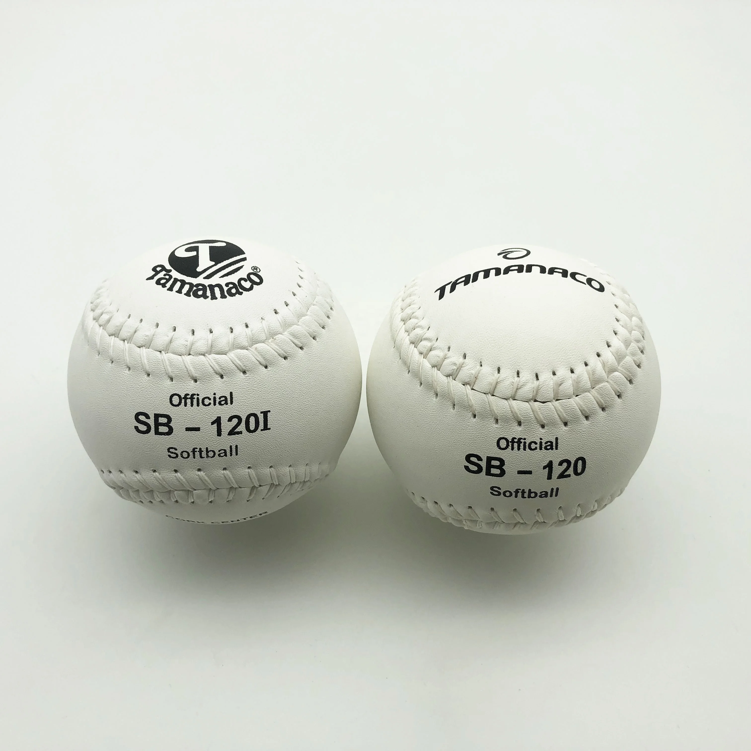 12 inches softball white premium pvc leather PK grade cork Tamanaco SB-120I softball ball in stock