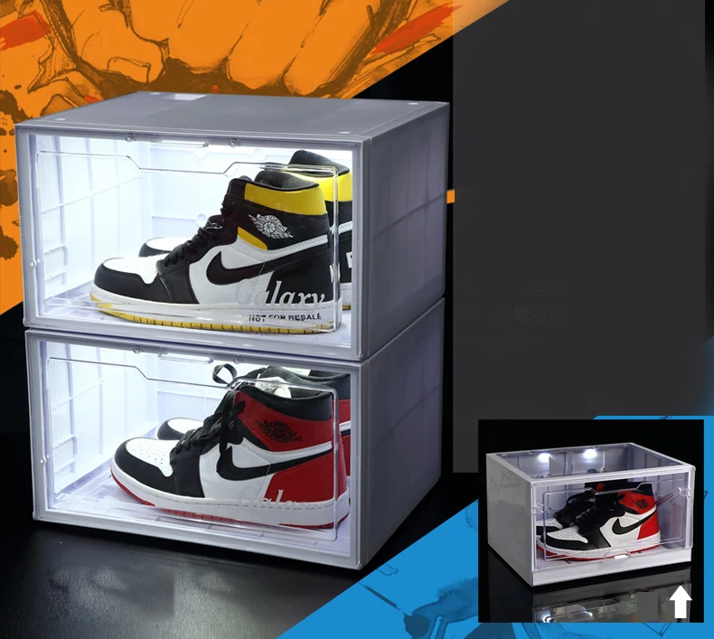 Plexiglass Shoe Acrylic Led Bread Case Shoes Acryl Box Display Led Shoe
