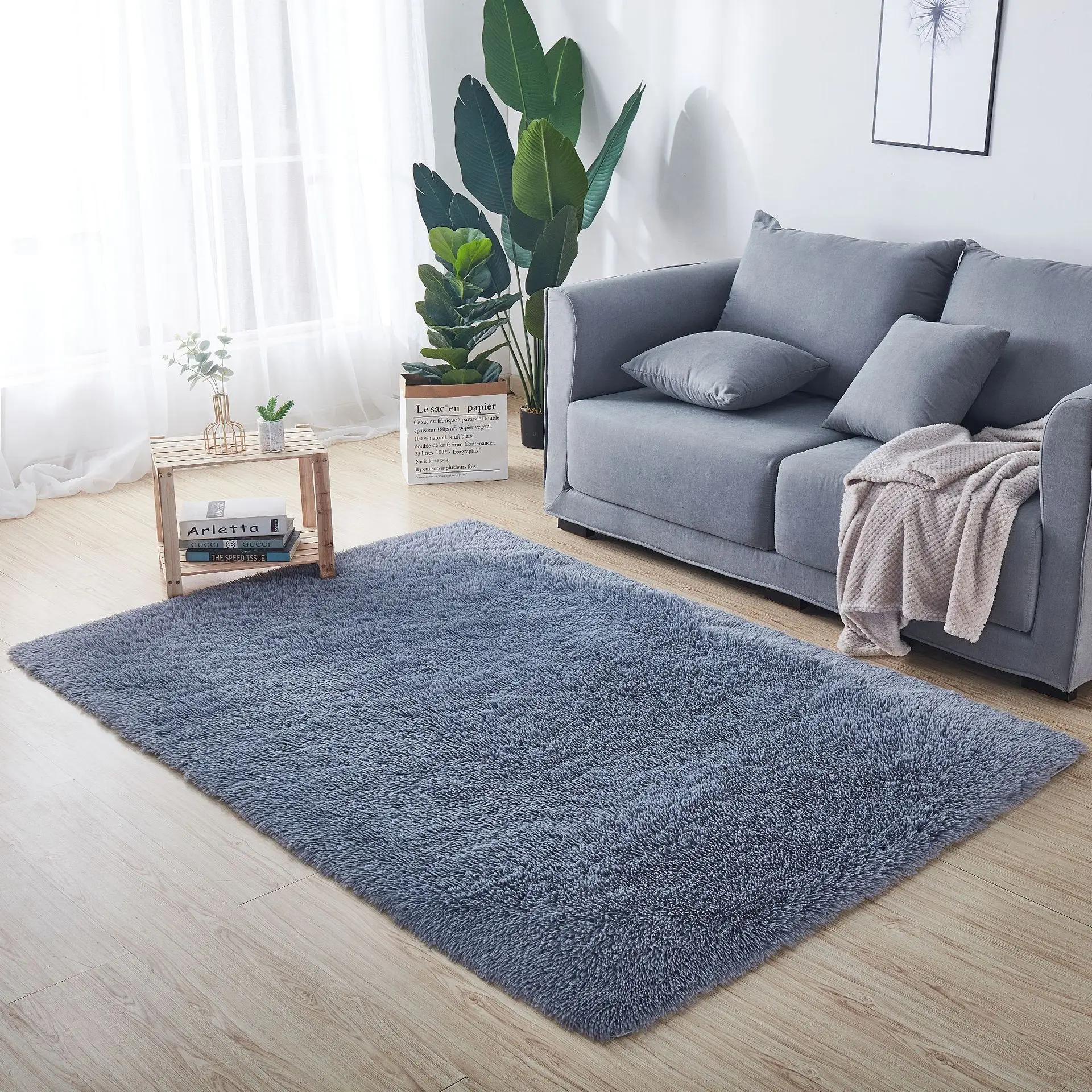 Luxury Soft Fluffy Floor Carpets Rugs Shaggy Carpet Kids Fur Floor Door Mats Plush Room Rug