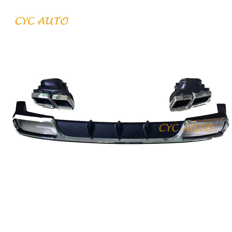 AMG style car parts rear bumper diffuser for Mercedes Benz E CLASS W212 sport back 2013 2014 2015 E300 E350